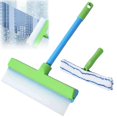 thumbnail image 3 of Recyclable Silicone Window Squeegee Kit Window Cleaning Kit Glass Cleaning Tools with Silicone Squeegee & Microfiber Scrubber for Shower Glass Door Car, 3 of 8
