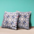 thumbnail image 4 of Venetian Flower Paisley Duo Throw Pillow with Removable Cover in Gray Pink 20x20, 4 of 5