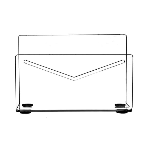 hejhncii Acrylic Envelope Container Mail Organizer Countertop Letter Sorter for Offices