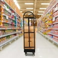 thumbnail image 3 of Heavy Duty Steel Dolly U-Boat Utility Cart Platform Hand Truck Six Wheel Black, 3 of 19