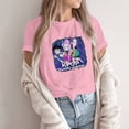 thumbnail image 4 of 2025 Movie Kpop Demon Hunters T-Shirt Summer Tshirts Casual Loose Girls T Shirt Graphic Clothes Fashionable Round Neck Short Sleeve Work Clothes Printed Tops For Summer Tops#Pink M, 4 of 4
