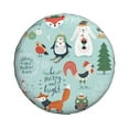 thumbnail image 2 of Gaeub Christmas Winter Animals 14-17in Tire Cover, Spare Tire Cover, for Camper Caravan, Trailer, Car, Truck, SUV, Jeep - 15 inch, 2 of 9