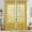 Yellow, variant on Anhility Blue Semi Sheer Curtains Vintage Floral Window Curtain Light Filtering Semi Sheer Voile Grommet Window Curtains for Bedroom Living Room Kitchen, W39.37 x L98.43