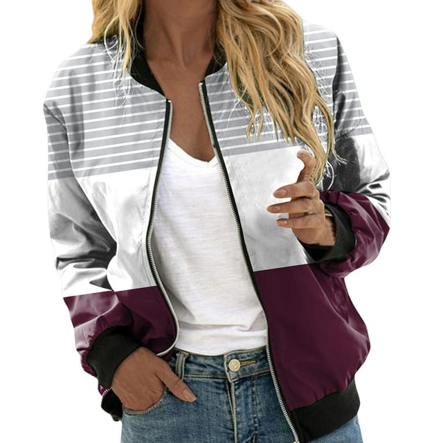 Durtebeua jackets for women jean jacket women women's basic solid color button down denim cotton jacket denim jacket coat winter coats for women Wine,M