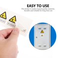 thumbnail image 2 of Shisuyan Warning Hands Pinching Sticker Black PP 10Pcs 1.6x1.2in, 2 of 9
