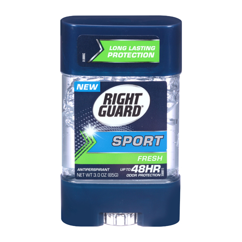 Right Guard Sport Clear Gel Anti Perspirant Deodorant Fresh, 3 Oz, 6