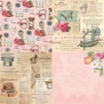 thumbnail image 4 of 24 Sheets Scrapbook Paper, 6'' x 6'' Art Crafts Origami Paper Supplies for Junk Journal Photo Album Planner Vintage Decoupage Paper, 4 of 4