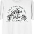 thumbnail image 2 of Elevation 7573 Cadillac North Ridge Trail Maine With Mushroom Graphic Men's White Short Sleeve Crew Neck Tee-Medium, 2 of 4