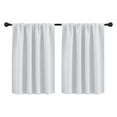 thumbnail image 6 of Solid Color Curtains Living Room Bedroom Kitchen Partition Home Curtains - Lightweight Blackout Window Treatment Drapes for Room Dividers(2 PC White), 6 of 9