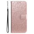 thumbnail image 2 of Allytech for Apple iPhone 15 Plus Case Wallet, Mandala Embossed PU Leather Flip Folio Cover Cards Slots Stand Protective Shockproof Wallet Case Cover for Apple iPhone 15 Plus - Rosegold, 2 of 12