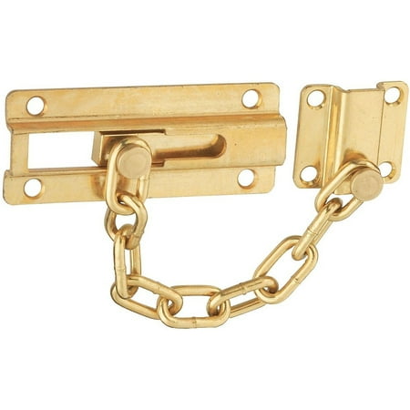 

National Hardware National Hardware N199-703 V837 Sliding Dead Bolt/Chain Guard Solid Brass