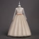 thumbnail image 1 of Vestido de niña grande, vestido de princesa de encaje de manga larga, vestido de niña de las flores, falda abullonada, 1 of 6