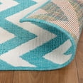 thumbnail image 3 of BNM Coastal Chevron Indoor/ Outdoor Rug, 8' x 10', Teal, 3 of 6