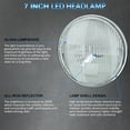 thumbnail image 5 of FZPJJNB 7 Inch Led Round Headlight H4/9003 Automotive Bulb Fits AM General Hummer, Chevy, Ford, Jeep, 5 of 18