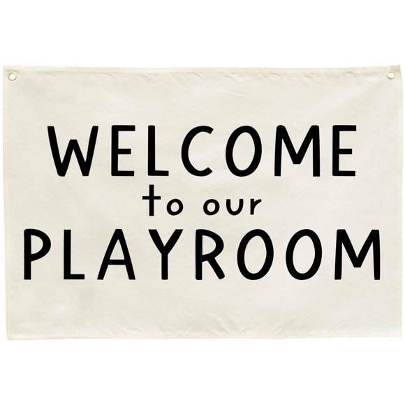 Pancarta Rectangular Colgante Para Sala De Juegos, Póster Con Bandera, Decoración Artística De Pared, Regalo Para Niños Pequeños, Bebés, Niñas, Habitación De Niños, Guardería, Aula, Sala De Juegos, De