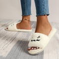 thumbnail image 6 of Soft Plush Cozy Open Toe Indoor Outdoor Fuzzy Slippers Women House Slippers Warm Winter Flat Shoes Winter Warm Halloween Slippers, 6 of 6