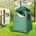thumbnail image 6 of WYDK 6.8FT Shower Tent, Large Instant Pop Up Shelter with Mesh Floor & Carrying Bag, Privacy Changing Room Tent for Toilet, Camping, Dressing, Lightweight & Sturdy, Easy Set Up，Dark Green, 6 of 7