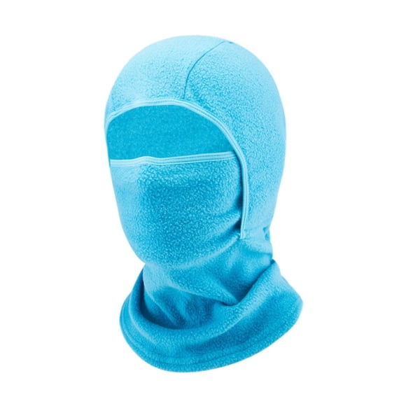 Pasamontañas infantil para esquí y actividades al aire libre con protección para el cuello. Azul