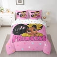 thumbnail image 2 of Manfei Black Girl 7-Piece Twin Bedding Sets,Kawaii Princess Bedding Comforter Set,Colorful Stars Breathable Sheet Sets,Super Cozy Glitter Room Decoration,Reversible, 2 of 7