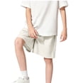 thumbnail image 4 of Guluxicc Kids Boys Athletic Shorts Elastic Waist Summer Solid Color Moisture Wicking Drying Shorts for Casual Activities, 4 of 8