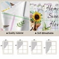 thumbnail image 5 of Sunflowers Dog Swag Valances for Windows, Kitchen Curtains 36 Inch Length 2 Panels Set, Spring Watercolor Floral Stars Colorful Plaid Short Curtains for Small Windows Rod Pocket Cafe Curtains 28"x36", 5 of 8