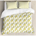 thumbnail image 3 of Nature Duvet Cover Set, Lemon Tree Branches Agriculture Kitchen Lemonade Citrus Graphic Art, Decorative 2 Piece Bedding Set with 1 Pillow Shams, Twin Size, Olive Green Yellow, by Ambesonne, 3 of 3