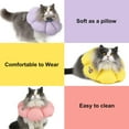 thumbnail image 7 of Cat Cone Collar,Cute Waterproof Cat Recovery Collar,Anti-Bite Lick Wound Healing Safety Elizabethan e Collar for Cats,Purple Flower All-Season Style…, 7 of 7