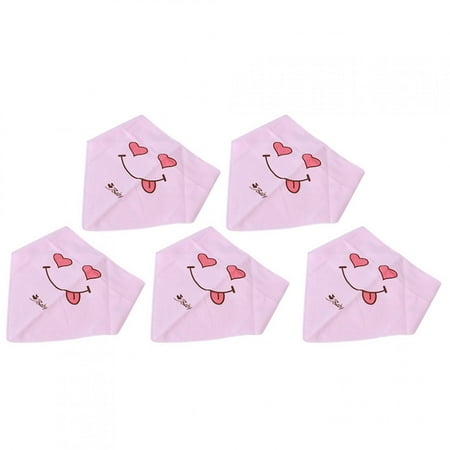 

Baby Drool Bibs Cartoon Patterns For Infant Eating Baby Pink
