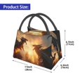 thumbnail image 2 of Easygdp Castle Cool Fire Dragon Bolsa de Almuerzo Insulada Reutilizable, Bolsa de Mano y Bandolera para Oficina, Trabajo, Viajes, 2 of 6