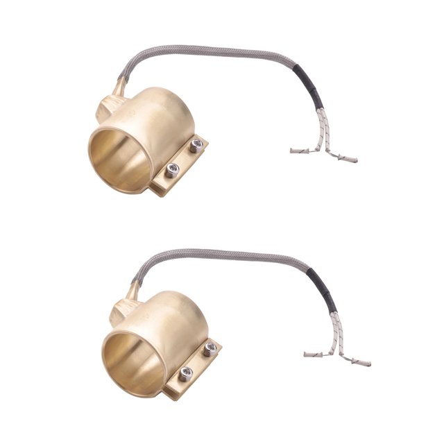 2 Piezas 42X50mm 220V 280W Calentador de Banda de Latón de Barril de Cobre Eléctrico para Extrusora