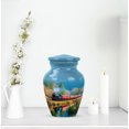 thumbnail image 6 of Train Funeral Cremation Urns For Human Ashes Adult Female - Green Mini Urn For Ashes For Women - Little Blue Urns For Adult Male - Keepsake Tiny Urn For Mom - 3 Inch, 6 of 7