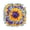 Yellow blue purple, variant on Dog Foraging Feeding Pad Treat Training Mat Reduce Boring for Rabbits Small Dogs