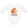 thumbnail image 3 of Inktastic My Nani Loves Me Cute Fox Boys or Girls Long Sleeve Baby Bodysuit, 3 of 5
