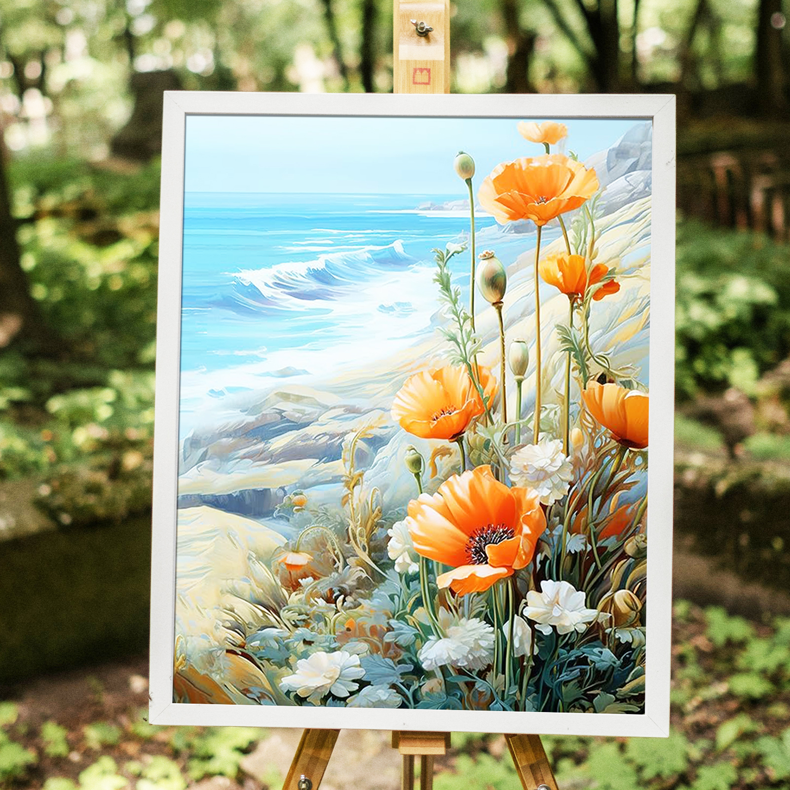 JYLMOOD Flower Paint by Numbers Kit, 16x20 inches photo 2