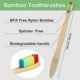 thumbnail image 2 of 40 Pieces Bamboo Toothbrushes Charcoal Toothbrush Biodegradable Toothbrush Natural Bamboo Toothbrushes With Bp, 2 of 3