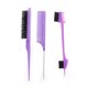 thumbnail image 1 of Ofertas Únicas 3 piezas Peine de Cola de Rata para Mujeres con Dientes Cerrados para Cabello Rizado, Lacio, Ondulado, Húmedo y Fino ABS Púrpura, 1 of 3