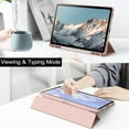 thumbnail image 6 of JETech Case for Samsung Galaxy Tab S9 11-Inch with S Pen Holder, Clear Transparent PC Back, Shockproof Tri-Fold Stand Tablet Cover, Auto Wake/Sleep (Rose Gold), 6 of 6