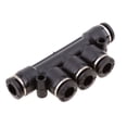 thumbnail image 4 of DYNWAVECA 5 Piece 10pcs Pneumatic Air Line Connector Connections Quick Coupler - 1/4'' 6mm, 4 of 10
