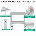 thumbnail image 4 of Ataucjin Stainless Steel Table for Prep & Work with Backsplash and 4 Caster Wheels, Commercial Heavy Duty Table with Adjustable Under Shelf for Commercial Kitchen Restaurant Busines, 4 of 8
