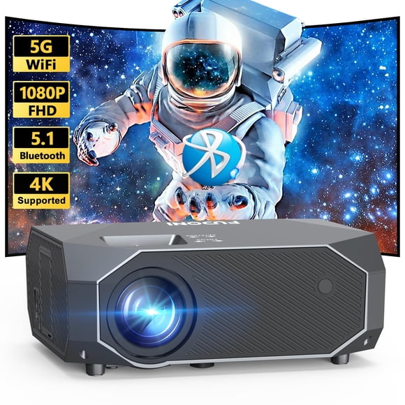 Proyector FUDONI 15000L nativo 1080P 4K WiFi 5G Bluetooth