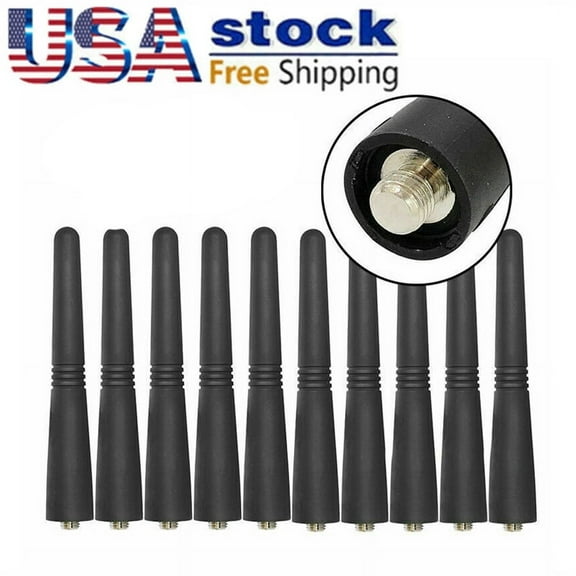 10Pack PMAD4012 PMAD4013 VHF 136-174MHz stubby Antenna Replacement for CP200 CP200D CP040 CP140 EP450 PR400 HT750 HT1250 PR400 DEP450 Two Way Radio