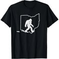 thumbnail image 1 of Playera de Mujer Cazador de Pie Grande Orgullo Vintage Ohio - Negra, Blanca, Regalo - Tallas S a 3XL, 1 of 7