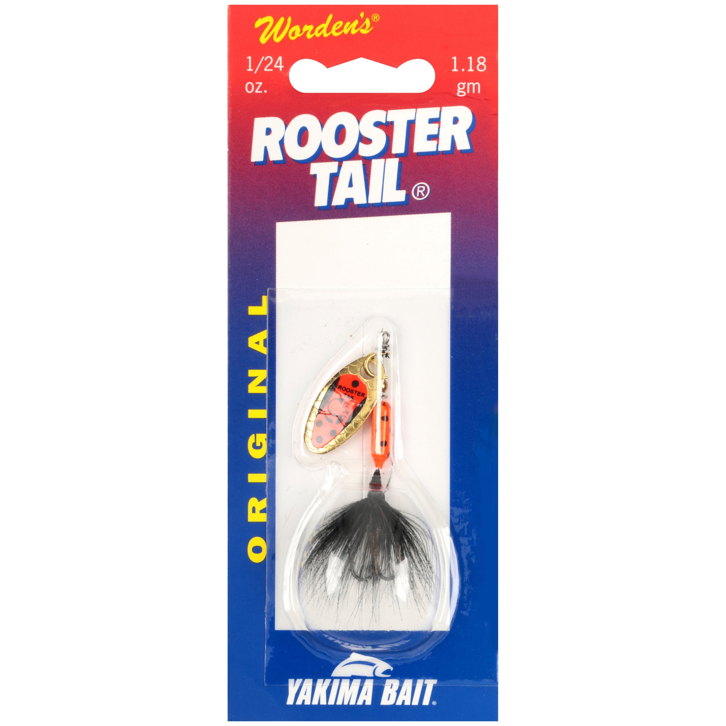 Worden's® Original Tuxedo Blade 1/24 oz. Rooster Tail®, Inline Spinnerbait Fishing Lure