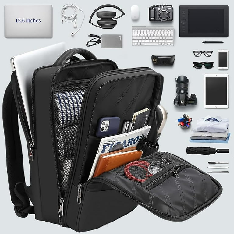 anti theft backpack 15 inch laptop Slim Anti Theft Laptop Backpack 15.6 Inch USB Charging Travel Bag