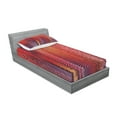 thumbnail image 2 of Ambesonne Abstract Fitted Sheet & Pillow Sham Set, Wavy Mosaic Pixelated, Twin, Multicolor, 2 of 2