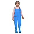 thumbnail image 1 of TZEWGL Cuissardes de Pêche Solides pour Jeunes, Imperméables, pour Chasse, Combinaison de Pêche avec Bottes pour Bébé, Sport de Plage, Taille 6-7T, 1 of 7