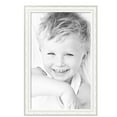 thumbnail image 2 of ArtToFrames 25" x 40" Majestic White Picture Frame, 25x40 inch Silver Wood Poster Frame (WOM-5198),  Pack, 2 of 7