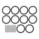 thumbnail image 1 of Juego de 10 anillos y pasadores de repuesto para adaptadores de llaves de impacto, 1 of 8