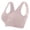 Pink, variant on Breathable Sport Bra for Women Wireless Seamless Supportive Bralettes Plus Size Full Coverage Bras