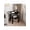 Black, variant on Glass Side Table 2-Tier Modern Glass Top Corner Table Living Room Side Table With Metal Leg For Living Room, Dining Room, Bedroom